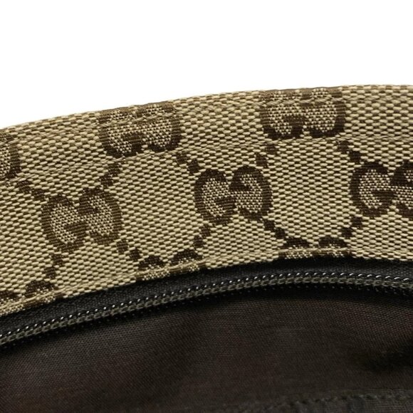 Auth GUCCI GG Pattern, Shelly (Web) 189749 Beige Red Green Jacquard Leather - Picture 14 of 16